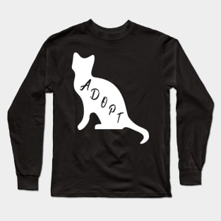 Adopt Cat Long Sleeve T-Shirt